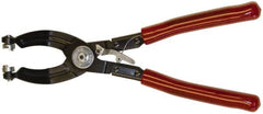 Mag-Mate - 10-1/2" OAL, Hose Clamp Pliers - 45° Jaw, Vinyl Coated Handles - Exact Tooling