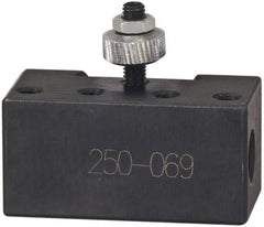 Phase II - #4 Boring Bar Tool Post Holder - 7.9" Lathe Swing, 25.4mm OAH x 2" OAL, 1-1/8" Centerline Height - Exact Tooling