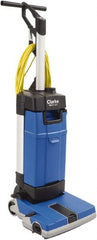 Clarke - 12" Cleaning Width, Electric Floor Scrubber - 0.94 hp, 2,100 RPM, 72" Water Lift, 0.8 Gal Tank Capacity - Exact Tooling