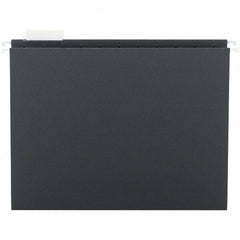SMEAD - 12-1/4 x 9-1/2", Letter Size, Black, Hanging File Folder - 11 Point Stock, 1/5 Tab Cut Location - Exact Tooling