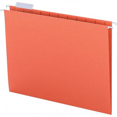 SMEAD - 12-1/4 x 9-1/2", Letter Size, Orange, Hanging File Folder - 11 Point Stock, 1/5 Tab Cut Location - Exact Tooling