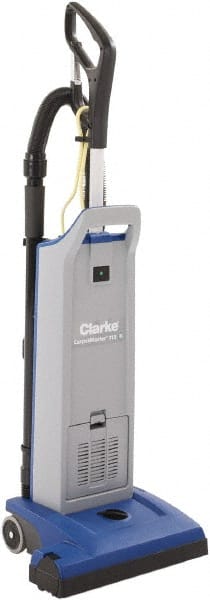 Clarke - Single Motor Upright Vacuum Cleaner - 14-1/2" Cleaning Width, 9" Amps, Ergonomic Handle - Exact Tooling