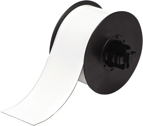 Brady - 2-1/2" Wide x 300" Long, White Magnetic Magnetic Tape - For BBP30 Label Printer, BBP33 Label Printer, BBP35 Multicolor Sign & Label Printer, BBP37 Color & Cut Sign & Label Printer, BradyPrinter S3100, BBP31 Sign & Label Printer - Exact Tooling
