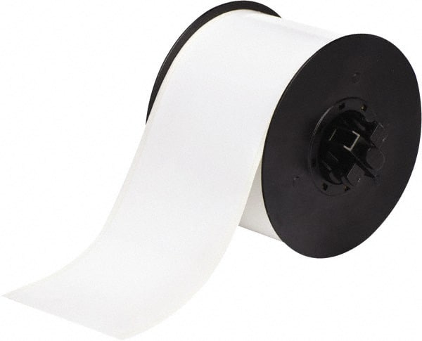 Brady - 3" Wide x 1,200" Long, White Vinyl Tape - For BBP30 Label Printer, BBP33 Label Printer, BBP35 Multicolor Sign & Label Printer, BBP37 Color & Cut Sign & Label Printer, BradyPrinter S3100, BBP31 Sign & Label Printer - Exact Tooling
