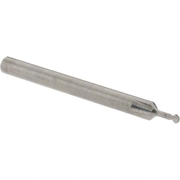 Accupro - 5/64° 5/64" Cut Diam, 0.039" Cut Width, 1/8" Shank, Solid Carbide Double-Angle Cutter - Exact Tooling