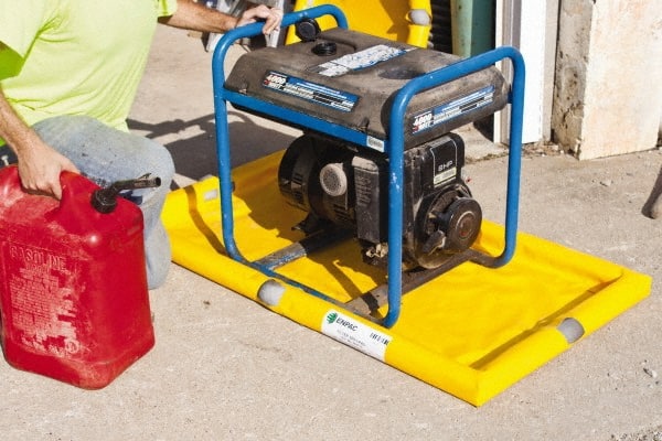 Enpac - Spill Pallets, Platforms, Sumps & Basins Type: Absorbent Pad Sump Capacity (Gal.): 0.59 - Exact Tooling