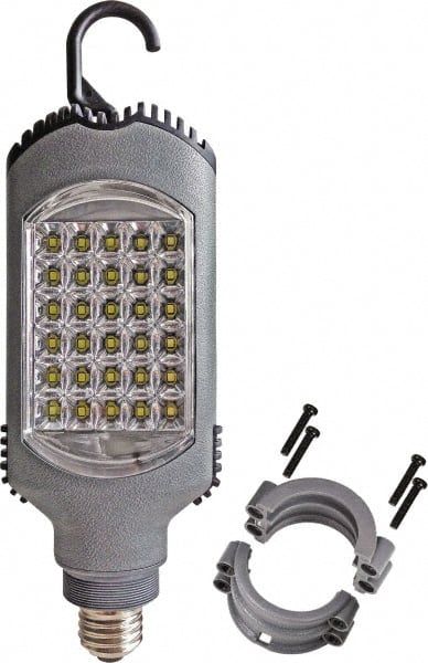 Value Collection - 120 Volt, 6 Watt, Electric, LED Portable Handheld Work Light - 1 Head, 350 Lumens, ABS - Exact Tooling