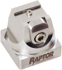 Raptor Workholding - 3/4" Jaw Width, 2-1/8" High x 2.07" Long x 2.07" Wide Dovetail Vise - For Use with 4 & 5 Axis Workholding Systems - Exact Tooling