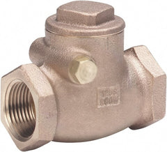 Milwaukee Valve - 1/2" Bronze Check Valve - Check Valve, Threaded (NPT), 200 WOG - Exact Tooling