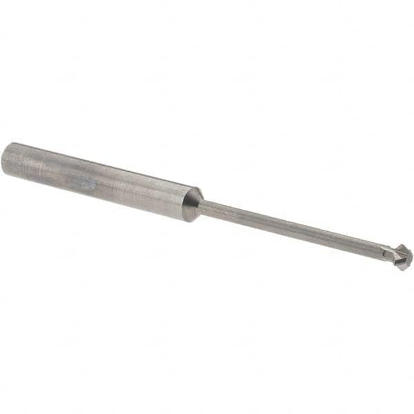 Accupro - 5/32° 5/32" Cut Diam, 0.078" Cut Width, 3/16" Shank, Solid Carbide Double-Angle Cutter - Exact Tooling