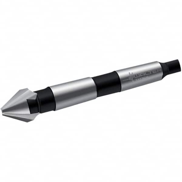 Walter-Titex - 40mm Head Diam, 3 Flute 60° High Speed Steel Countersink - Exact Tooling
