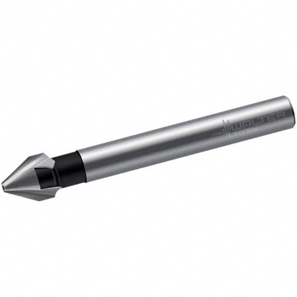 Walter-Titex - 12.5mm Head Diam, 8mm Shank Diam, 3 Flute 60° High Speed Steel Countersink - Exact Tooling
