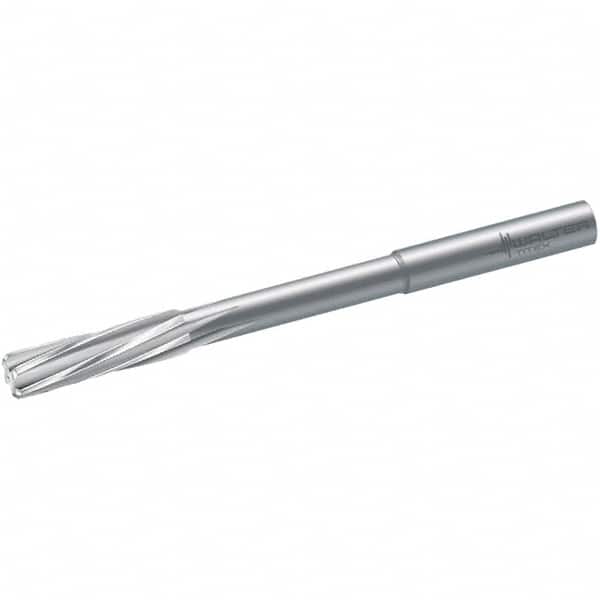 Walter-Titex - 9mm Diam 6-Flute Straight Shank Spiral Flute Solid Carbide Chucking Reamer - Exact Tooling