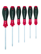 6 Piece - T8; T10; T15; T20; T25; T30 MagicSpring® - SoftFinish® Cushion Grip -  Torx Screw Holding Screwdriver Set - Exact Tooling