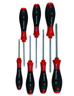 7 Piece - T7s; T8s; T9s; T10s; T15s; T20s; T25s Security - Torx SoftFinish® Cushion Grip Screwdriver Set - Exact Tooling