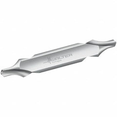Walter-Titex - Metric Radius Cut 60° Incl Angle High Speed Steel Combo Drill & Countersink - Exact Tooling