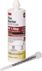 3M - 12.85 oz Cartridge Maroon Urethane Fire Barrier Foam - 120°F Max Operating Temp - Exact Tooling