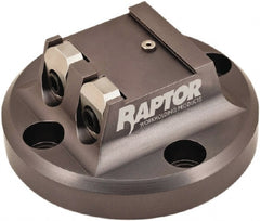 Raptor Workholding - 1-1/2" Jaw Width, 2" High Dovetail Vise - For Use with 4 & 5 Axis Workholding Systems - Exact Tooling