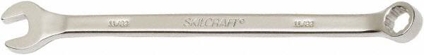 Ability One - 11/32" 12 Point Combination Wrench - 15° Offset Angle, Steel, Chrome Finish - Exact Tooling