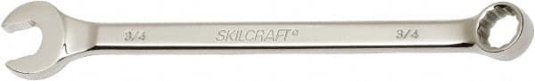 Ability One - 3/4" 12 Point Combination Wrench - 15° Offset Angle, Steel, Chrome Finish - Exact Tooling