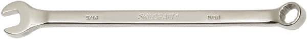 Ability One - 15/16" 12 Point Combination Wrench - 15° Offset Angle, Steel, Chrome Finish - Exact Tooling