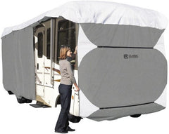 Classic Accessories - Polypropylene RV Protective Cover - 37 to 40' Long x 140" High, Gray and White - Exact Tooling