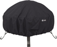 Classic Accessories - Polyester Fire Pit Protective Cover - 30" Diam x 12" High, Black - Exact Tooling