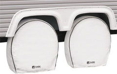 Classic Accessories - Polyvinyl Chloride RV Protective Cover - 29 to 31-3/4" Diam x 8-3/4" Wide, Snow White - Exact Tooling