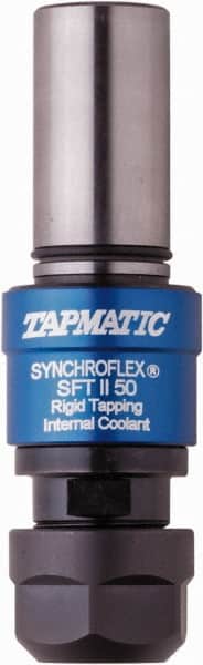 Tapmatic - 63/64" Straight Shank Diam Rigid Tapping Adapter - #8 to 1/2" Tap Capacity, 2.7165" Projection, Through Coolant - Exact Tooling