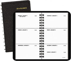 AT-A-GLANCE - 52 Sheet, 2-1/2 x 4-1/2", Weekly Planner - Black - Exact Tooling