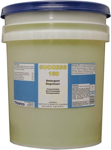 Detco - 5 Gal Bucket Cleaner/Degreaser - Liquid, Butyl-Based, Unscented - Exact Tooling