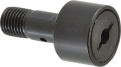 Accurate Bushing - 3/4" Roller Diam x 1/2" Width, 3/8" Stud Diam x 7/8" Length, Stud Cam Follower - Steel, 3/8" Thread Length, 3/8-24 Thread, 1-3/8" OAL, 2,140 Lb Dynamic Cap, 2,260 Lb Static Cap - Exact Tooling