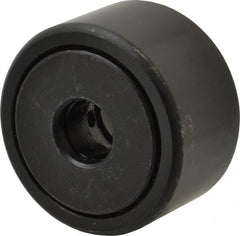 Accurate Bushing - 1/2" Bore, 1-3/4" Roller Diam x 1" Roller Width, Steel Yoke Cam Follower - 7,870 Lb Dynamic Load Capacity, 1-1/16" Overall Width - Exact Tooling