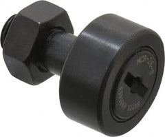 Accurate Bushing - 26mm Roller Diam x 12mm Width, 10mm Stud Diam x 23mm Length, Sealed Stud Cam Follower - Steel, 12mm Thread Length, M10x1 Thread, 36mm OAL, 5,700 N Dynamic Cap, 6,500 N Static Cap - Exact Tooling