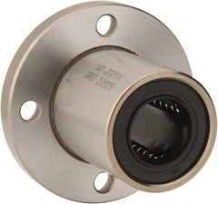 Value Collection - 5/8" ID, Round Flanged Single Linear Bearing - 1-1/8" OD - Exact Tooling