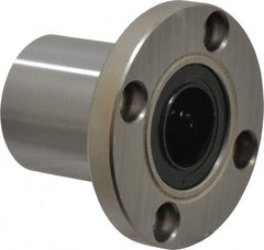 Value Collection - 16mm ID, Round Flanged Single Linear Bearing - 28mm OD - Exact Tooling