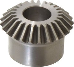 Boston Gear - 10 Pitch, 2-1/2" Pitch Diam, 25 Tooth Miter Gear - 0.56" Face Width, 1" Bore Diam, 2" Hub Diam, 20° Pressure Angle, Steel - Exact Tooling
