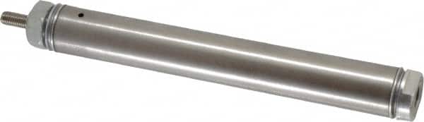 Norgren - 3" Stroke x 3/4" Bore Single Acting Air Cylinder - 1/8 Port, 1/4-28 Rod Thread - Exact Tooling