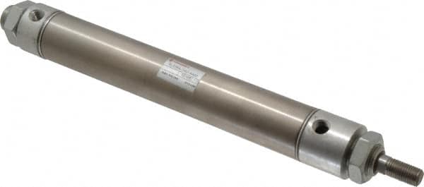 Norgren - 6" Stroke x 1-1/4" Bore Double Acting Air Cylinder - 1/8 Port, 7/16-20 Rod Thread - Exact Tooling