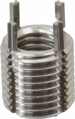 Recoil - M8x1.25 Internal, M12x1.25 External, 12mm Insert Length, Thin Wall Keylocking Thread Inserts - Stainless Steel, Passivated Finish, Grade 303 - Exact Tooling