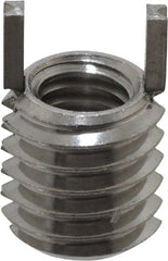 Recoil - M5x0.80 Internal, M8x1.25 External, 8mm Insert Length, Thin Wall Keylocking Thread Inserts - Stainless Steel, Passivated Finish, Grade 303 - Exact Tooling