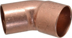 Mueller Industries - 1-1/4" Wrot Copper Pipe 45° Elbow - FTG x C, Solder Joint - Exact Tooling