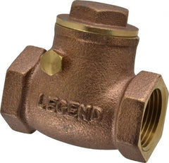 Legend Valve - 3/4" Brass Check Valve - Inline, FNPT x FNPT, 200 WOG - Exact Tooling