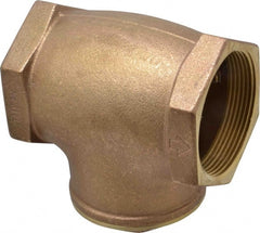 Legend Valve - 3" Brass Check Valve - Inline, FNPT x FNPT, 200 WOG - Exact Tooling
