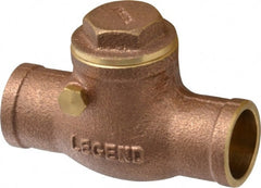 Legend Valve - 3/4" Brass Check Valve - Soldered x Soldered, 200 WOG - Exact Tooling