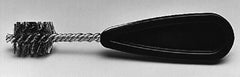 Schaefer Brush - 2-1/4 Inch Actual Brush Diameter, Stainless Steel, Refrigeration, Hand Fitting and Cleaning Brush - 2-1/8 Refrigeration Outside Diameter, Solid Plastic Hand Fitting Handle with Hole - Exact Tooling