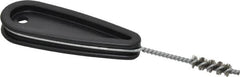 Schaefer Brush - 9/32 Inch Actual Brush Diameter, 1/8 Inch Inside Diameter, Carbon Steel, Plumbing, Hand Fitting and Cleaning Brush - Solid Plastic Hand Fitting Handle with Hole - Exact Tooling