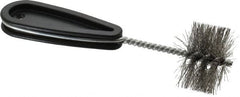 Schaefer Brush - 1-3/4 Inch Actual Brush Diameter, 1-1/2 Inch Inside Diameter, Carbon Steel, Plumbing, Hand Fitting and Cleaning Brush - Solid Plastic Hand Fitting Handle with Hole - Exact Tooling