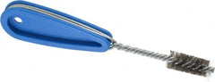 Schaefer Brush - 9/16 Inch Actual Brush Diameter, Stainless Steel, Refrigeration, Hand Fitting and Cleaning Brush - 1/2 Refrigeration Outside Diameter, Solid Plastic Hand Fitting Handle with Hole - Exact Tooling