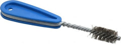Schaefer Brush - 11/16 Inch Actual Brush Diameter, Stainless Steel, Refrigeration, Hand Fitting and Cleaning Brush - 5/8 Refrigeration Outside Diameter, Solid Plastic Hand Fitting Handle with Hole - Exact Tooling